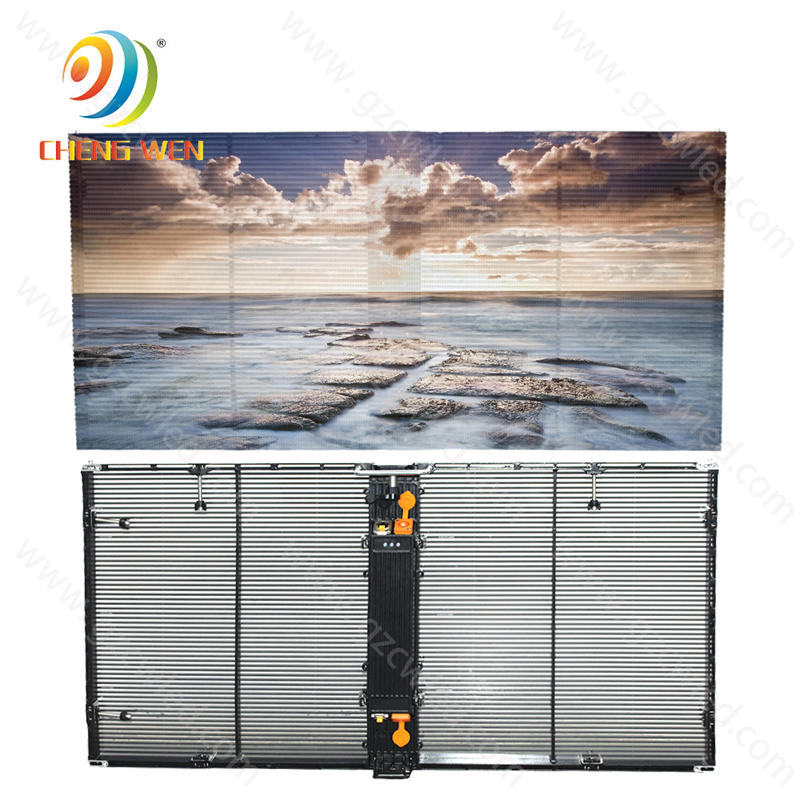 Indoor p3.91-7.82 transparent led display 1000*500mm